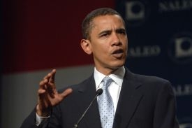 Prezidentsk&yacute; kandid&aacute;t Barack Obama