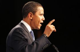 Nejjasnější politická star na americkém nebi, Barack Obama.