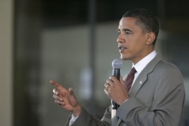 Prezidentský kandidát Barack Obama.