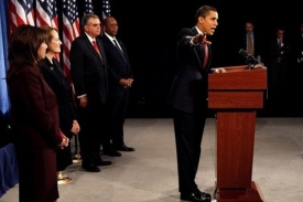 Barack Obama na konferenci v Chicagu, která proběhla přes víkend.