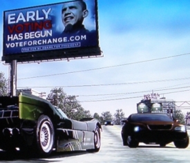 Obama ve hře Burnout Paradise na Xbox 360