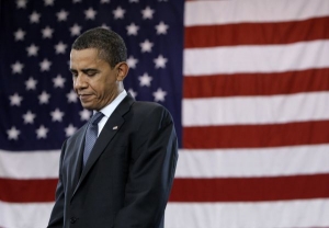 Prezidentský kandidát demokratické strany Barack Obama.