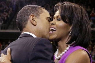 Proti ní bych vyhrát nedokázal, tvrdí Obama o své ženě Michelle. Proti ní bych vyhrát nedokázal, tvrdí Obama o své ženě Michelle.