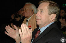V&aacute;clav Havel na zah&aacute;jen&iacute; festivalu.