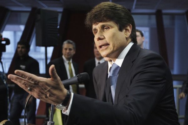 Guvernér Rod Blagojevich.