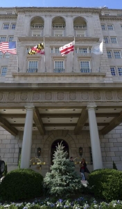 Obamův dočasný domov: hotel Hay-Adams.