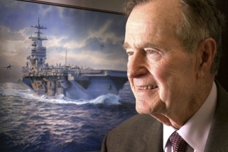 Americký exprezident George Bush starší.
