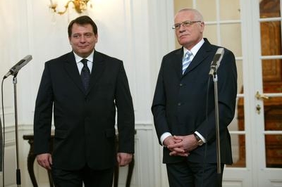 Václav Klaus s Jiřím Paroubkem