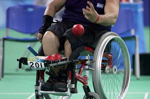 Disciplína boccia. 