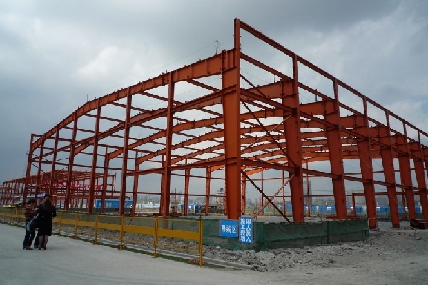 Základní konstrukce českého pavilonu pro Šanghaj 2010.