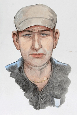 Norský pedofil na policejní ilustraci.