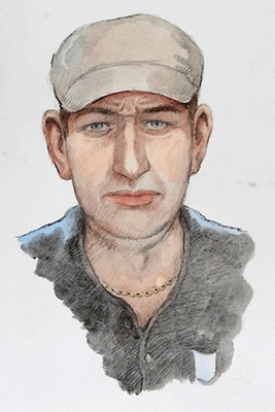 Norský pedofil na policejní ilustraci.