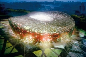 Olympijský stadion v Pekingu.