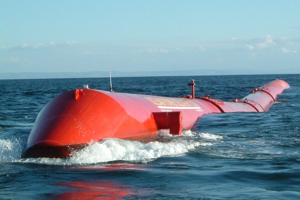Mořská elektrárna firmy Pelamis Wave Power.