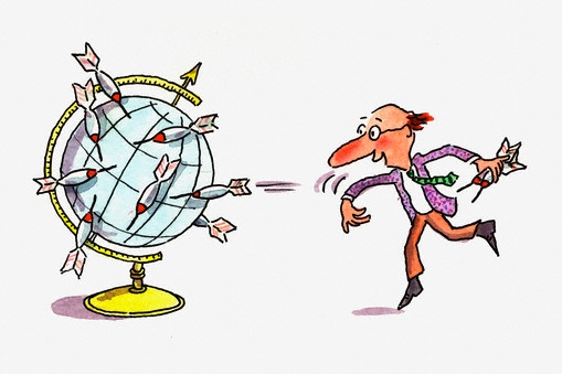 Karikatura k raketové obraně. Karikatura k raketové obraně.