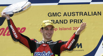 Lukáš Pešek, vítěz motocyklové Velké ceny Austrálie Lukáš Pešek, vítěz motocyklové Velké ceny Austrálie