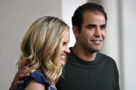 Pete Sampras se manželkou Bridgette Wilsonovou.