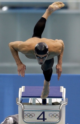 Americký plavec Michael Phelps.