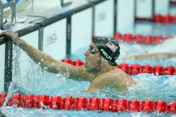 Americká hvězda Phelps.