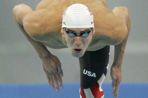 Americký plavec Michael Phelps, olympijský rekordman z Pekingu.