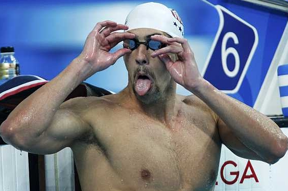 Americký plavec Michael Phelps. Možná nejlepší plavec historie. 