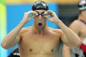 Americký plavec Michael Phelps.