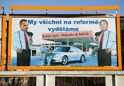 Poslední plakátový příspěvek: my všichni na reformě vyděláme.