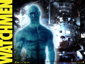Propagační materiál k filmu Watchmen.