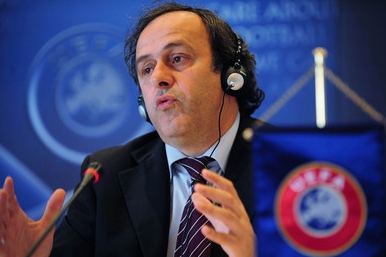 Prezident UEFA Michel Platini.