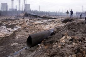 Exploze plynovodu u Sankt-Petěrburgu, červenec 2007.