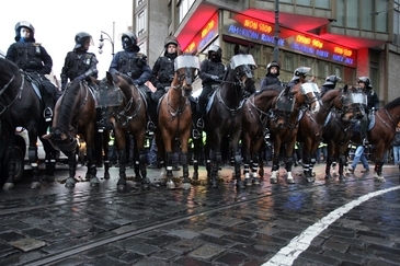 Policisté nedali neonacistům šanci proniknout do centra Prahy.