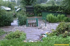 Povodně na v&yacute;chodn&iacute;m Slovensku.