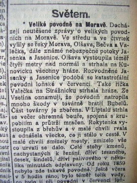 Povodně na Moravě.
