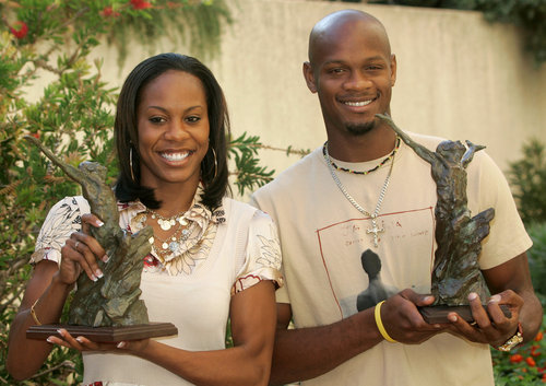 Ilustrační foto - Sanya Richardsová a Asafa Powell