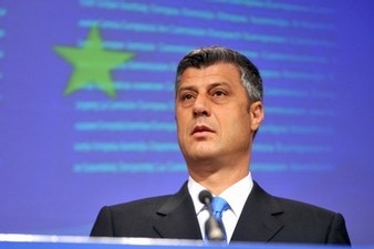 Kosovský premiér Hashim Thaçi. Kosovský premiér Hashim Thaçi.