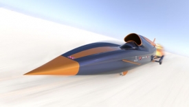 Chystan&yacute; rekordn&iacute; speci&aacute;l Bloodhound SSC je vlastně hybridem auta, tryskov&eacute;ho letadla a rakety.