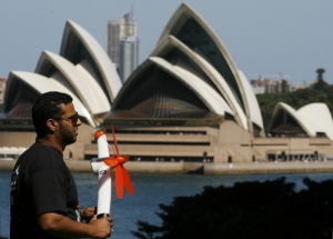 Demonstrace za větší využívání alternativních zdojů v Sydney.