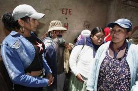 Protestuj&iacute;c&iacute; bolivijsk&eacute; prostitutky