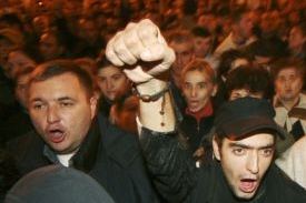 Odpůrci prezidenta Saakašviliho
