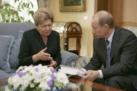 Naina Jelcinová & Vladimir Putin