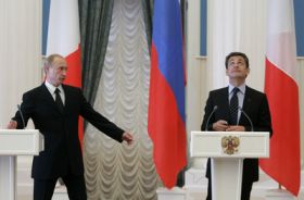 Nicolas Sarkozy a Vladimir Putin
