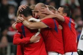 Čeští fotbalisté slaví postup na EURO 2008 Čeští fotbalisté slaví postup na EURO 2008