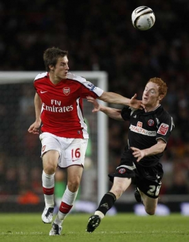 Další nová tvář Arsenalu - sedmnáctiletý Aaron Ramsey.