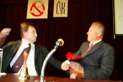 David Rath a Miroslav Macek v akci.