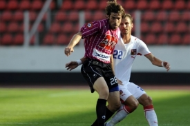 David Rozehnal v přípravném utkání s Českými Budějovicemi.