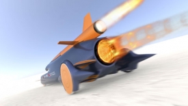 C&iacute;lem zku&scaron;en&yacute;ch rekordmanů je meta 1000 mil v hodině, 1609 km/h. Jejich stroj ale pro jistotu pojede o pades&aacute;t mil v&iacute;ce. Pokud v&scaron;e dopadne, jak m&aacute;.