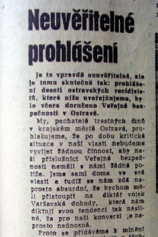 29. srpna 1968, prohlášení recidivistů