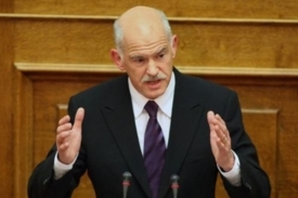 Řeck&yacute; premi&eacute;r Jorgos Papandreu.