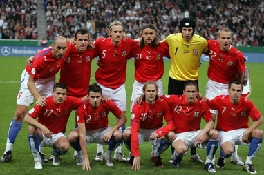 Česká fotbalová reprezentace.