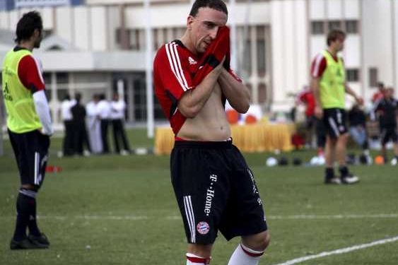 Frank Ribéry, hvězda fotbalistů Bayernu Mnichov.